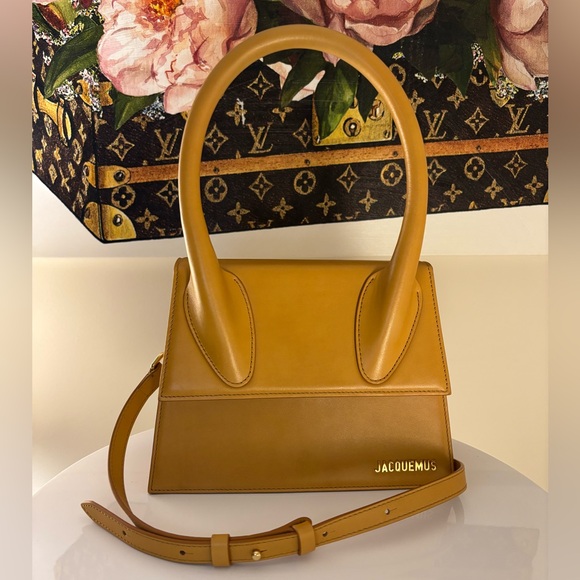Jacquemus Handbags - 🩷✨SOLD✨🩷 Jacquemus Le Grand Chiquito Bag Beige Dark Yellow